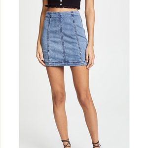Free People 'Modern Femme' denim skirt